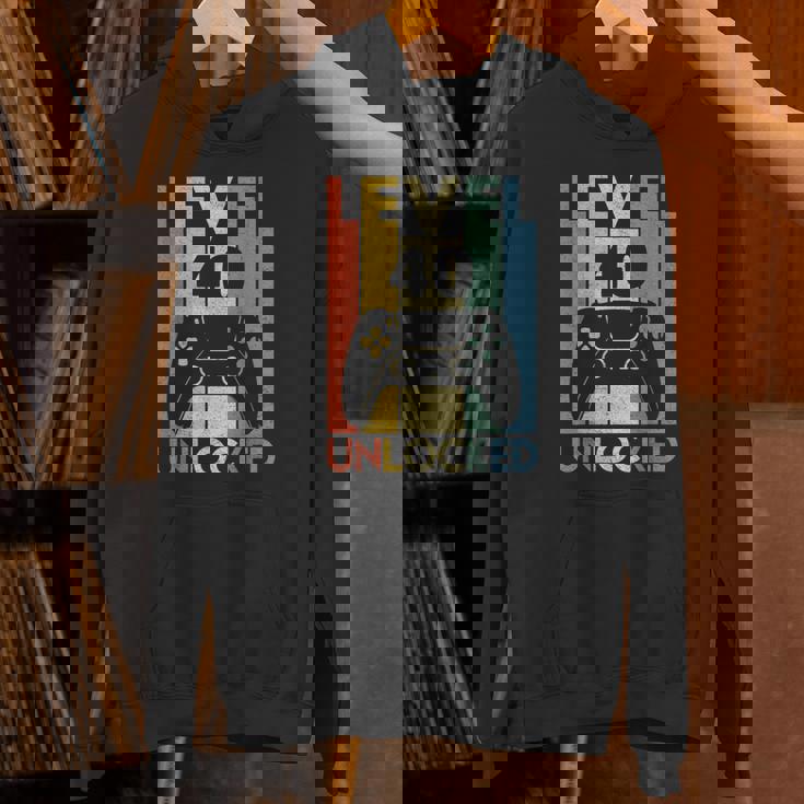 Level 40 Unlocked ideo Gamer 40Th Birthday パーカー