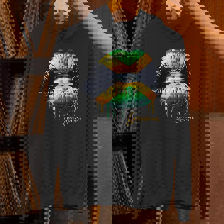 Lips Jamaican Flag Jamaica Love Travelacation パーカー