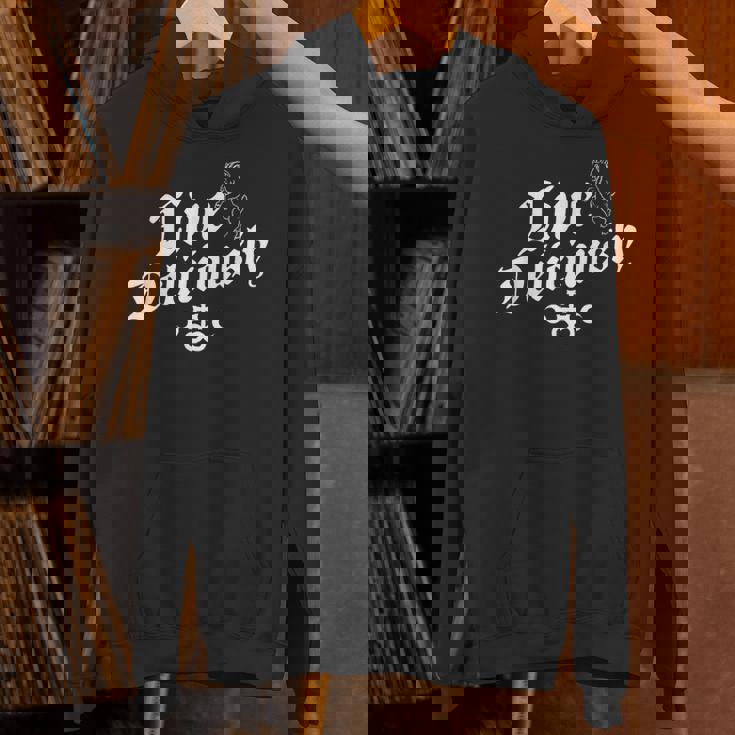 Live Deliciously ヴィンテージ アンティーク調 魔術 オカルト パーカー