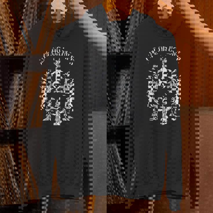 Live Laugh Lucifer ホラー サタン 悪魔 悪魔 悪魔 ヤギ パーカー