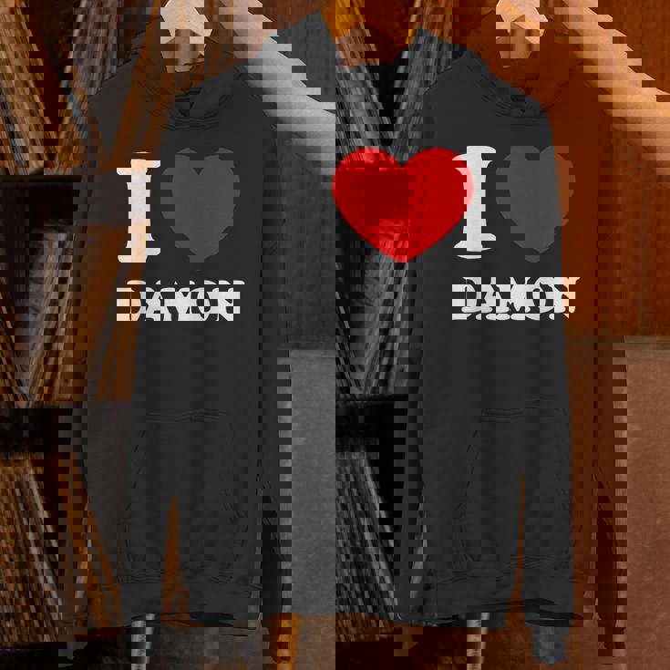 I Love Damon I Heart Damon 面白い名前 Damon パーカー