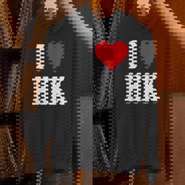 I Love Hk Initials I Heart HK First Last Name H K パーカー