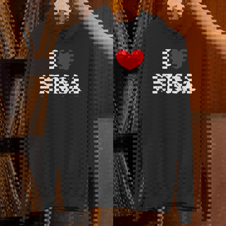 I Love Nisa 私は愛する Nisa パーカー