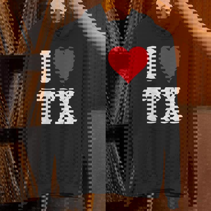 I Love Tx Initials I Heart TX First Last NameX パーカー