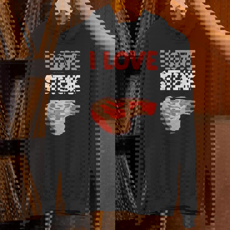 I Loveteak おもしろステーキ バーベキューグリルステーキ パーカー