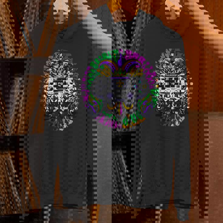 Mardi Gras おもしろ絞り染め ゲーマー 男の子服 メンズゲーム パーカー