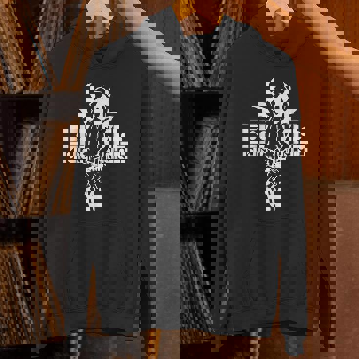 Nog-T-0004-悪魔-黒 パーカー