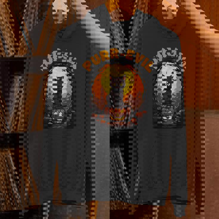 Purr-Evil お化け猫 ハロウィン パーカー