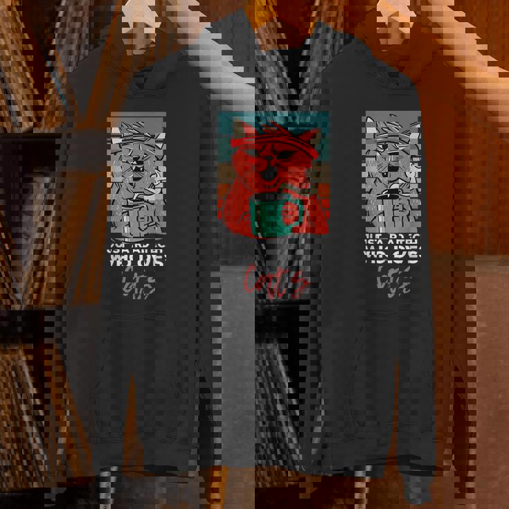 Rad Techは猫、放射線ヴィンテージ猫おもしろさんを愛しています パーカー