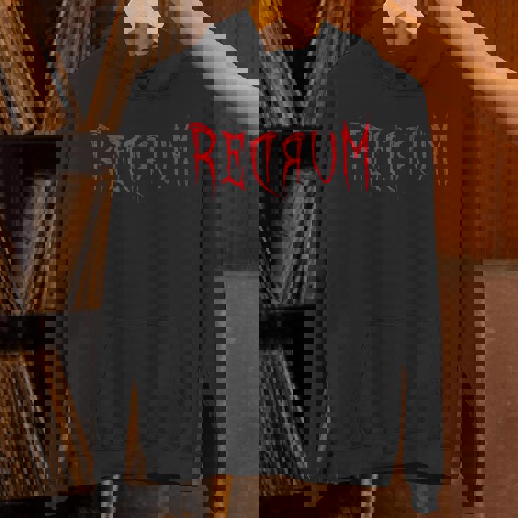 Redrum 怖い不気味な血まみれのハロウィンtシャツ2 パーカー