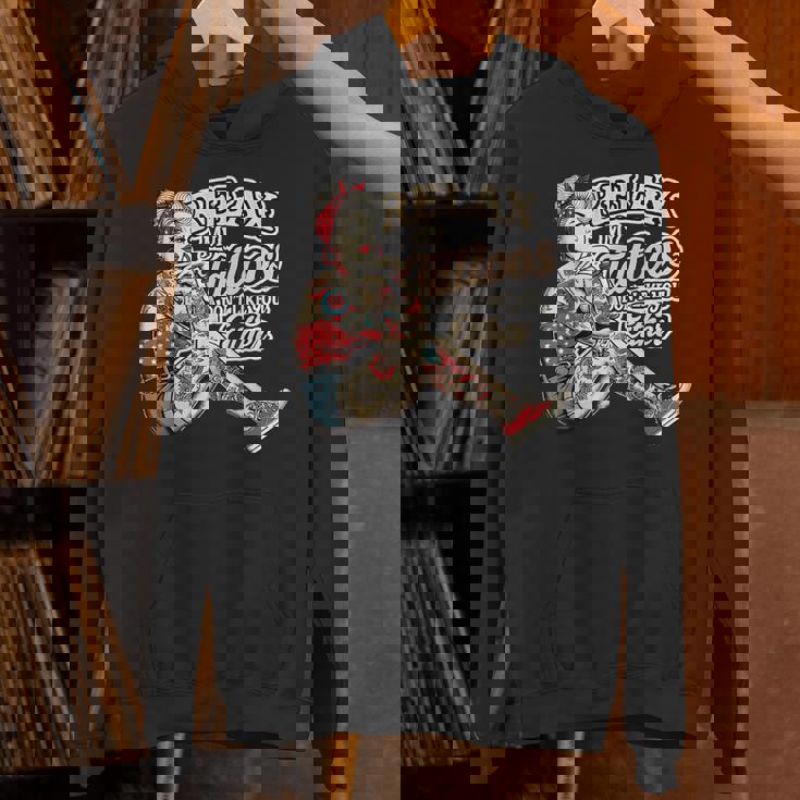 Relax My Tattoos Don't Like You Either Tattoos ボディーアート パーカー