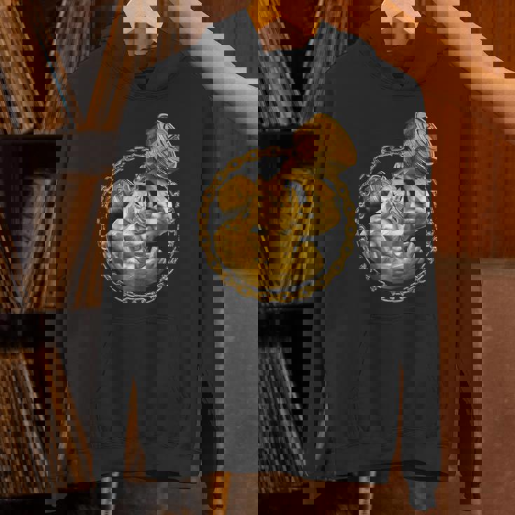 Rhino Beast ワークアウト ゴールド フィットネス ジム 動物 筋肉 ダンベル パーカー