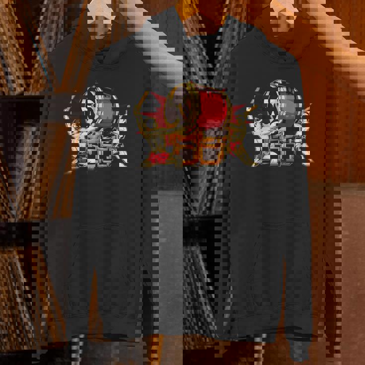 Taiko 男性太鼓太鼓奏者みつどもえグラフィックデザインギフト パーカー