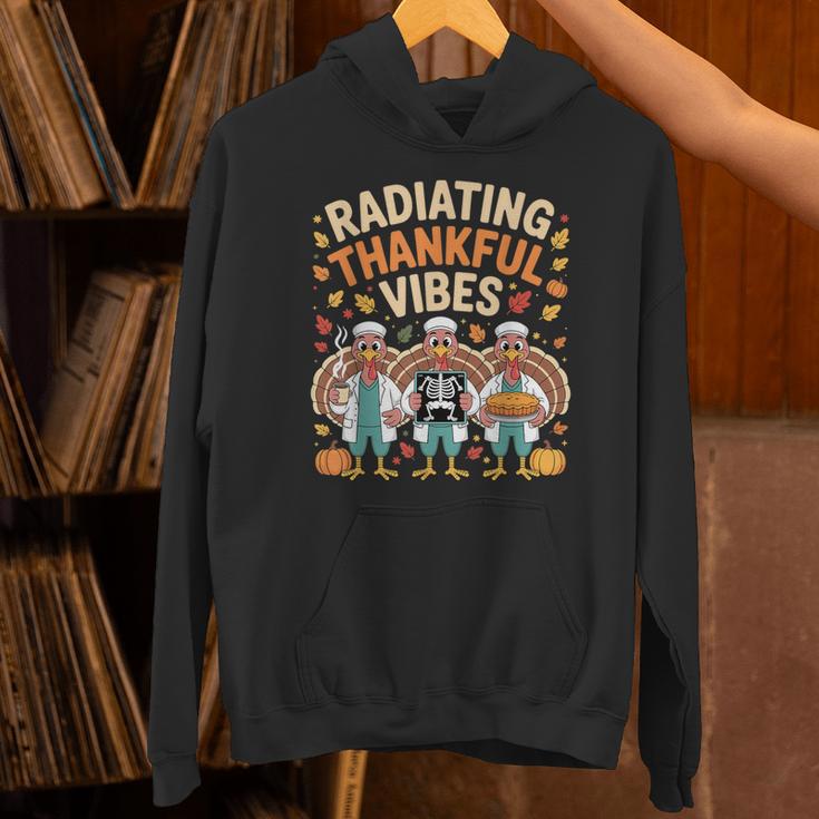 Thanksgiving Radiating Thankful Vibes X-Ray Radiology Tech Hoodie