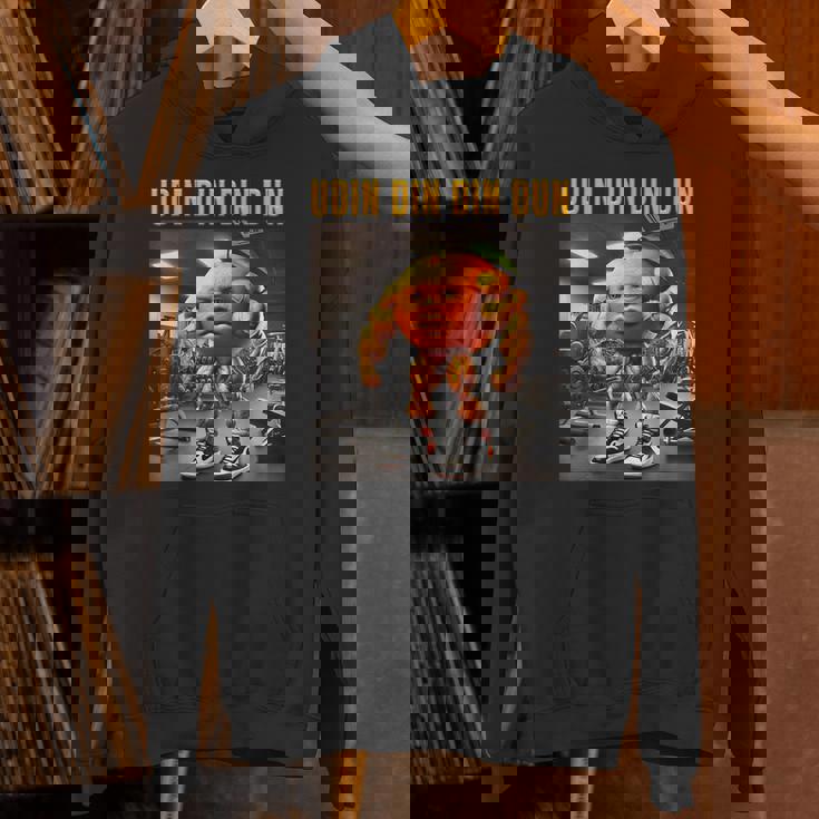 Udin Din Din Dun マッスルオレンジ イタリアンブレイン ロート キッズ ミーム パーカー