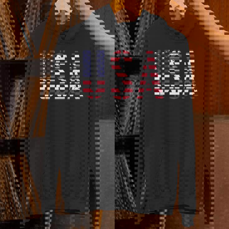 Usa アメリカの国旗の色のアメリカ 長袖tシャツ パーカー