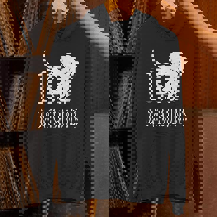 Wiener Dog ダックスフンド 犬 ペット愛好家 I Love Dachshunds パーカー