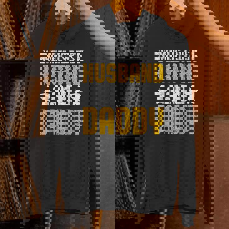 World's Best Husband And Daddy レトロ ヴィンテージ インスピレーション パーカー