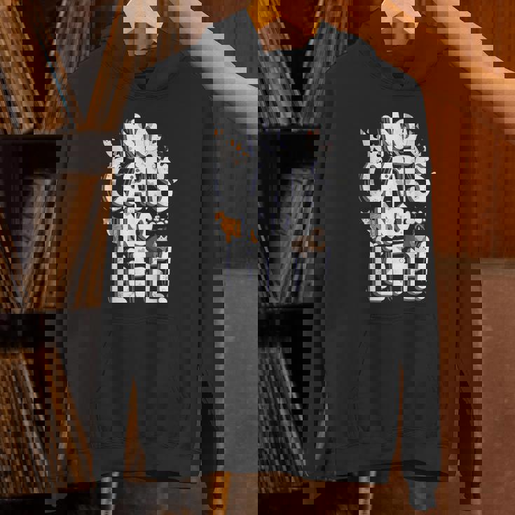 「No Cats No Life」 母の日 バレンタインデー 猫 母 パーカー