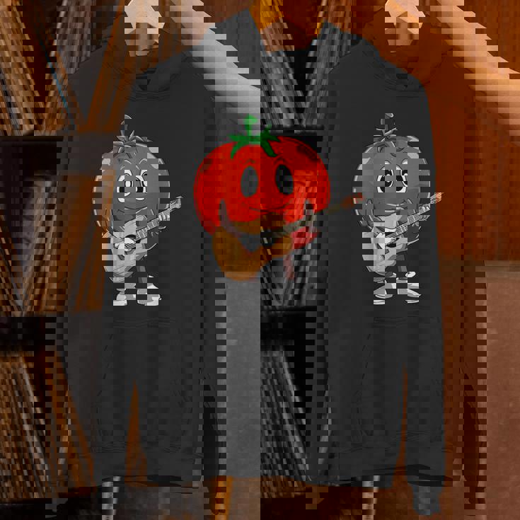 おもしろギタリスト トマト 演奏 ギター ミュージシャン トマト ギター パーカー