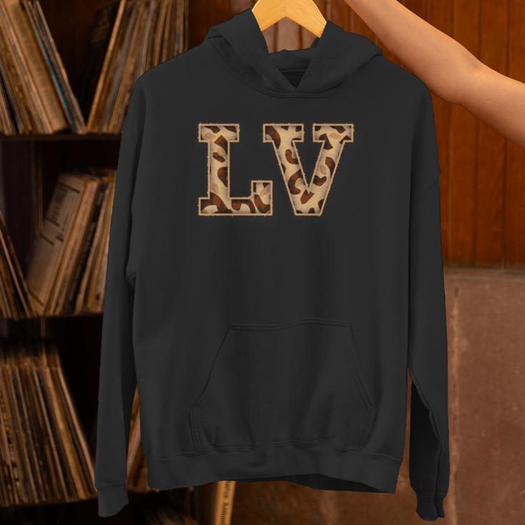 かわいい 文字 Lv イニシャル 名前 ヒョウ チーター動物 長袖tシャツ パーカー