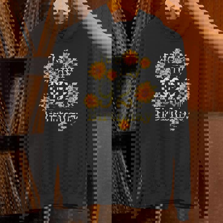 かわいいひまわり 92歳の誕生日 92歳の誕生日 長袖tシャツ パーカー