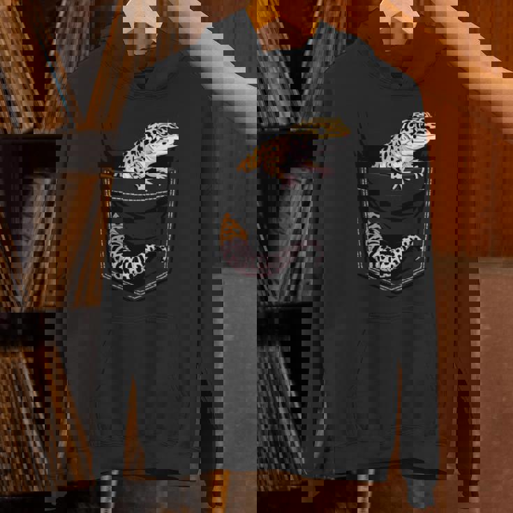 かわいいヒョウゲッコ トカゲ爬虫類 ヒョウ ヤモリのお父さん用 長袖tシャツ パーカー