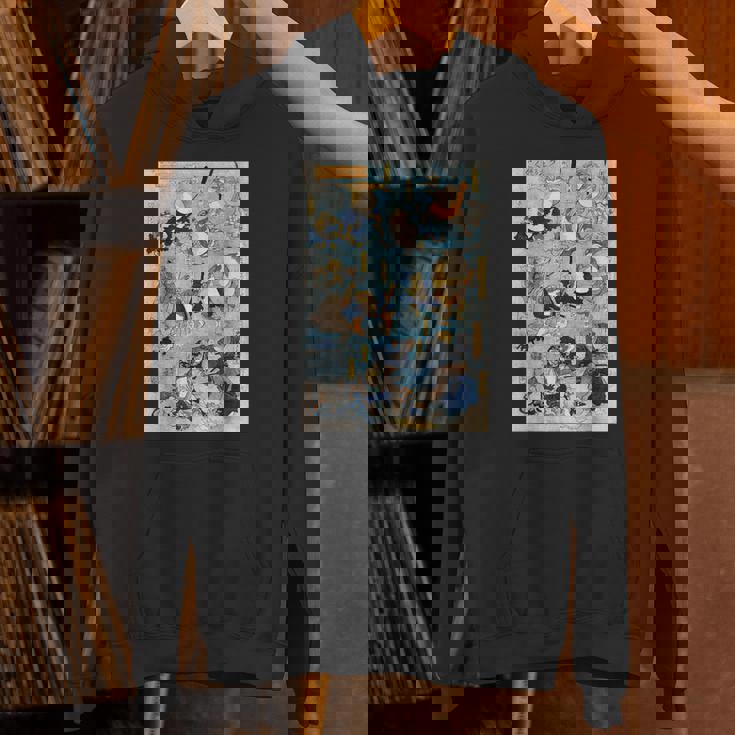 かゑるづくし 擬人化された蛙が 歌川国芳 日本の侍カエル 日本の伝統芸術 浮世絵 ヴィンテージの美学 パーカー