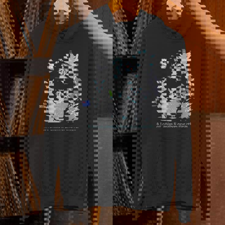 みんなの地球 アニマル キリン カンガルー カピバラ クアッカワラビー ワオキツネザル ハリネズミ メンズ レディース パーカー