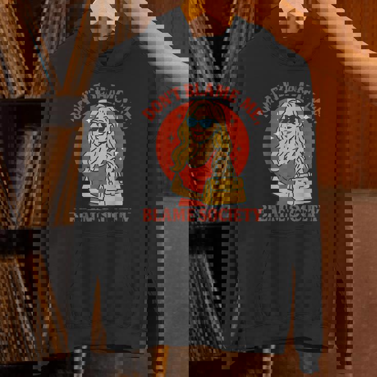 わたしじゃない 社会のせい レトロガール パーカー