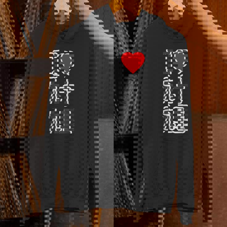 アイラブ・九十九里（千葉県）（I Love ハート）Big 大きな文字【都道府県】ジモtティ お土産 面白い パーカー