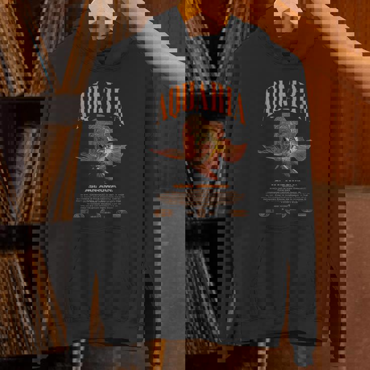 アジアン アロワナ モンスター フィッシュ キーパー モダン ストリートウェア パーカー