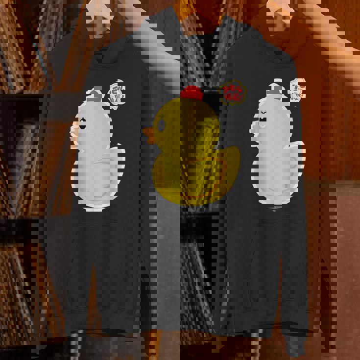 アヒル隊長ビッグプリント（横向き） パーカー