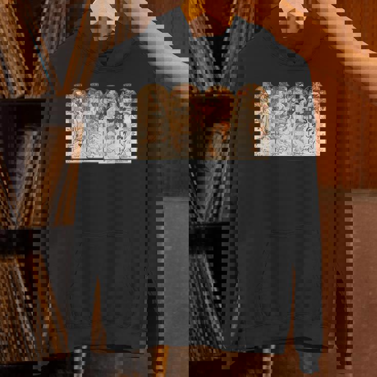 アルフォンス・マリア・ミュシャの季節 長袖tシャツ パーカー