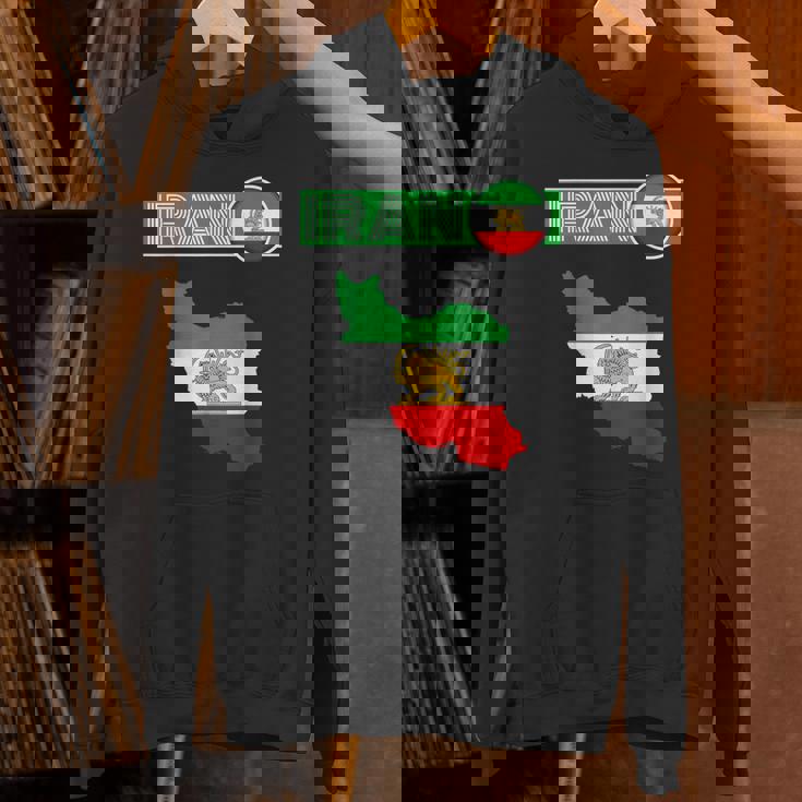 イランライオン太陽旗、イラン地図、イラン、イランの旗、イランの旗。 パーカー