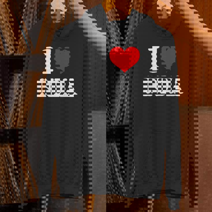 インド I Heart India I Love India パーカー