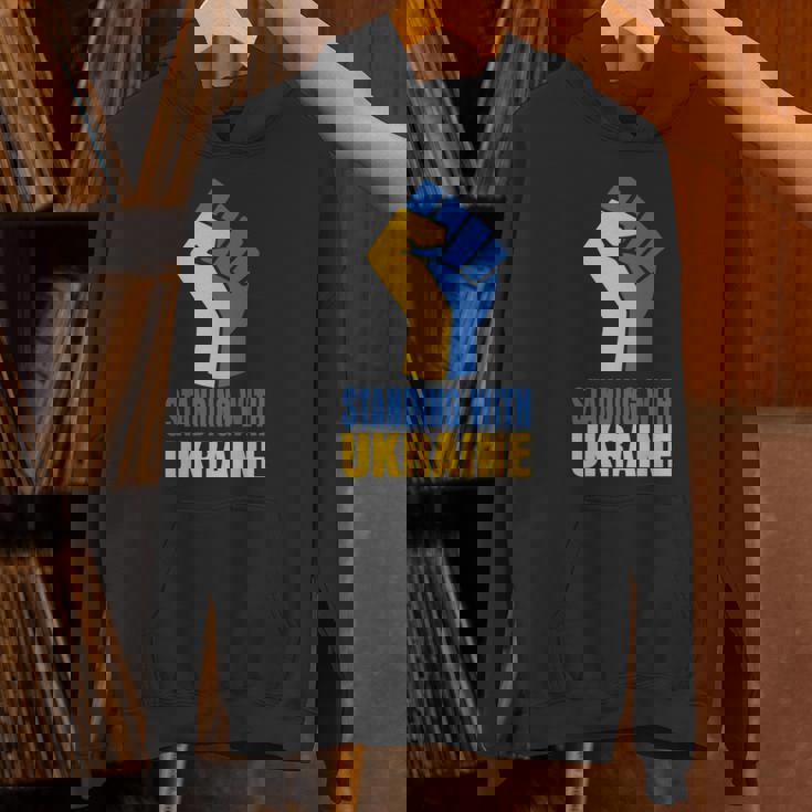 ウクライナを支援 ウクライナと共に立つ 長袖tシャツ パーカー