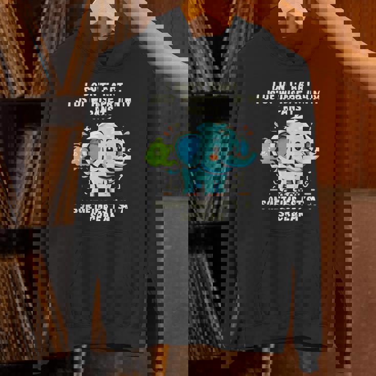 エレファントおならしないよ時々ズボンの中でささやくだけ 長袖tシャツ パーカー