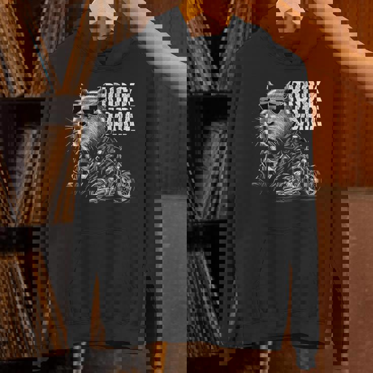 オートバイ げっ歯類 ロック メンズ カピバラ パーカー