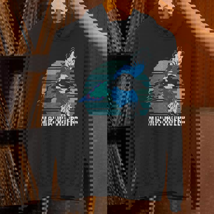 カササギ 鳥 動物 翼 バードウォッチング バーダー アウトドア 野鳥観察 パーカー