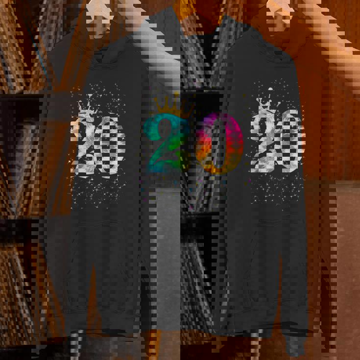 カラフルな絞り染め 20歳の女児 20歳の誕生日 パーカー