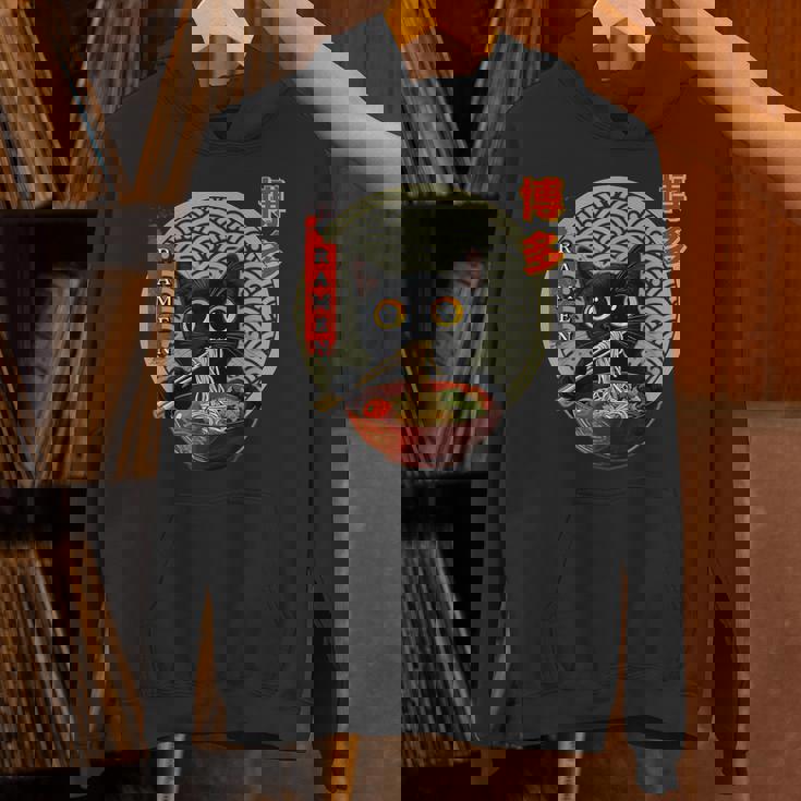 カワイイ猫とラーメン 博多 日本アニメヌードル文化 パーカー