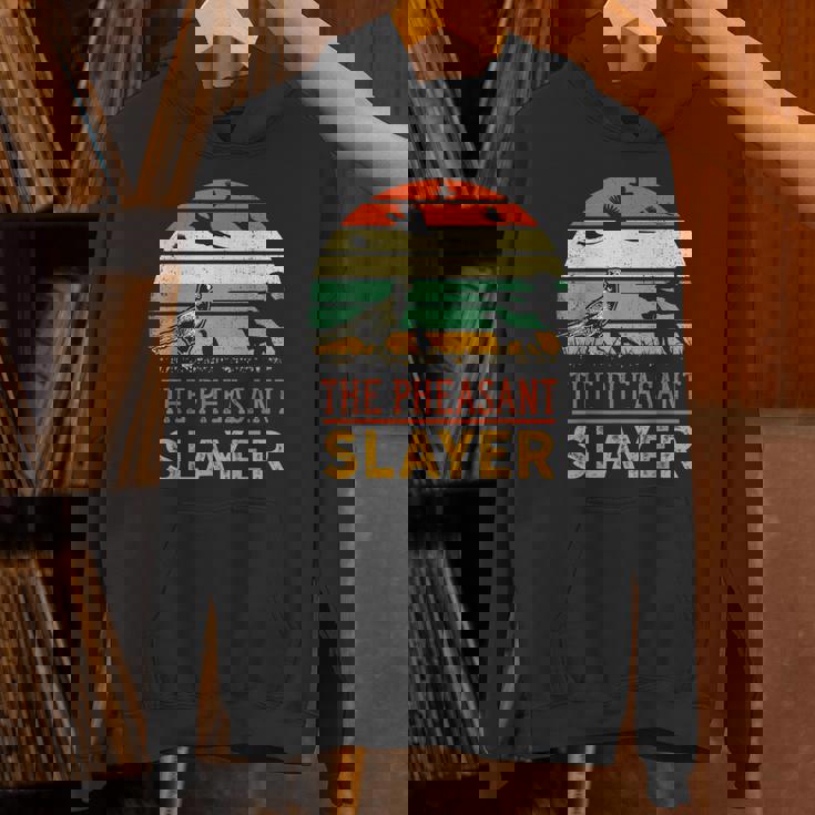 キジの鳥狩り 面白いスレイヤーハンターレトロヴィンテージ パーカー