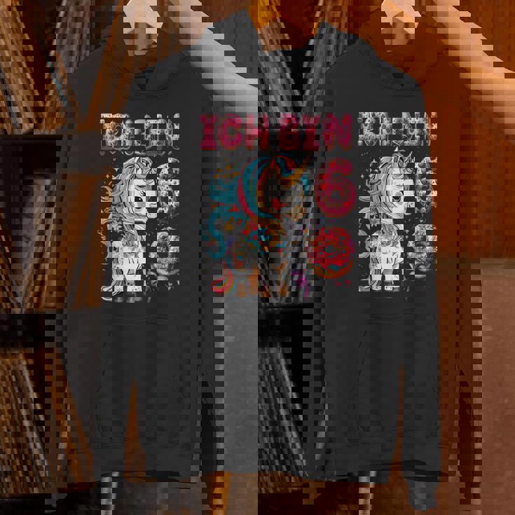 キッズ Kinder Ich Binchon 6 誕生日 ユニコーン 6歳 パーカー