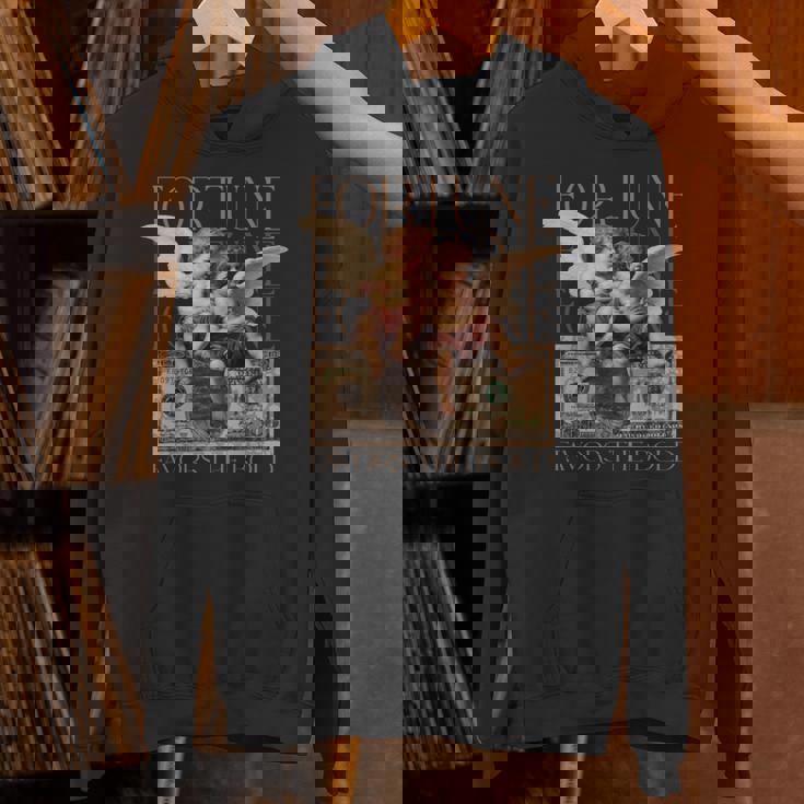 キューピッドとサイケ 2人の天使の赤ちゃん ドルフォーチュンアート 長袖tシャツ パーカー