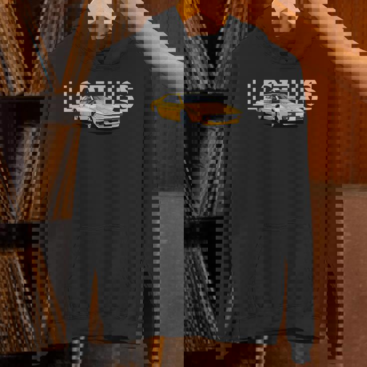 クラシック ブリティッシュ ロータス エスプリ スポーツカー 長袖tシャツ パーカー