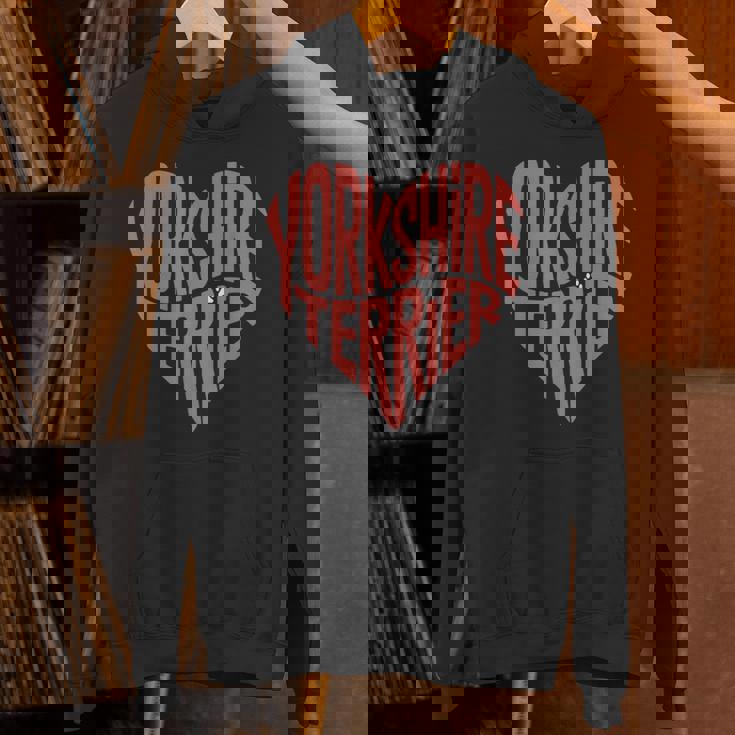 クリエイティブ・ヨークシャー・テリア ラブ・ヨークシャー・テリア・ハート パーカー