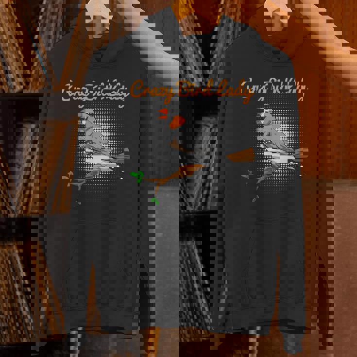 クレイジーバードレディキンカチョウ鳥類学 パーカー