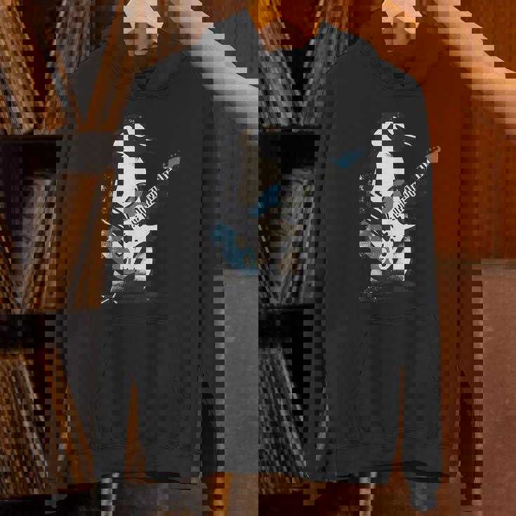 クールなペンギン ギターを弾く 音楽愛好家 ペンギン ギター 面白い パーカー