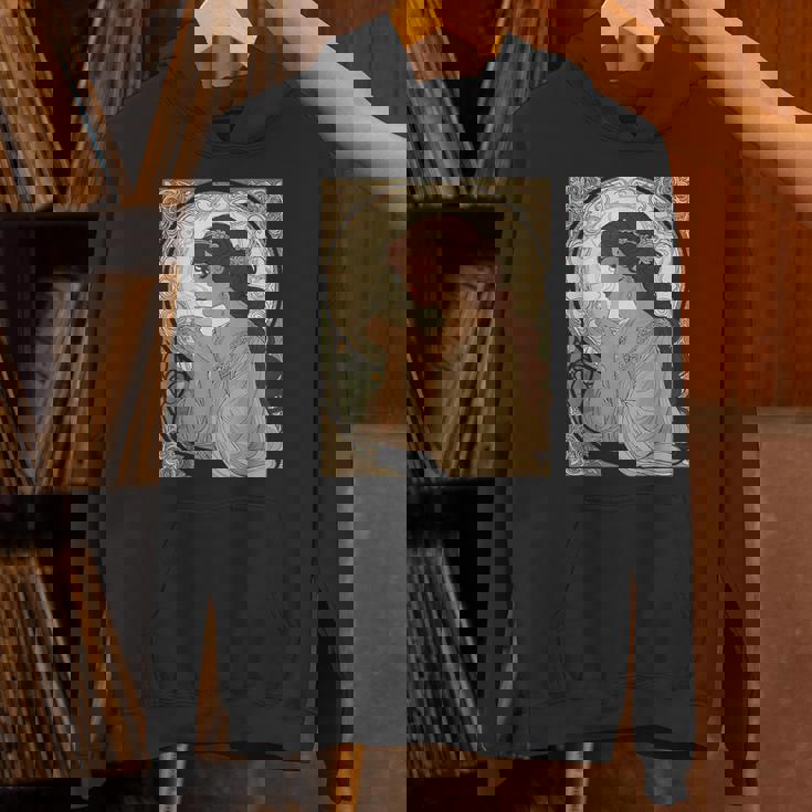 コーヒー好きのミュシャ風のアールヌーボー パーカー